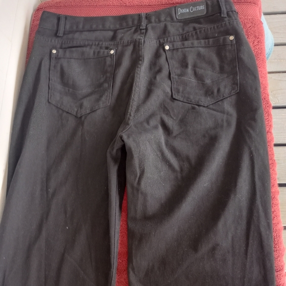 Denim Culture Mens Black Straight Leg Jean Denim  100% Cotton Size 44/32 - Picture 6 of 12